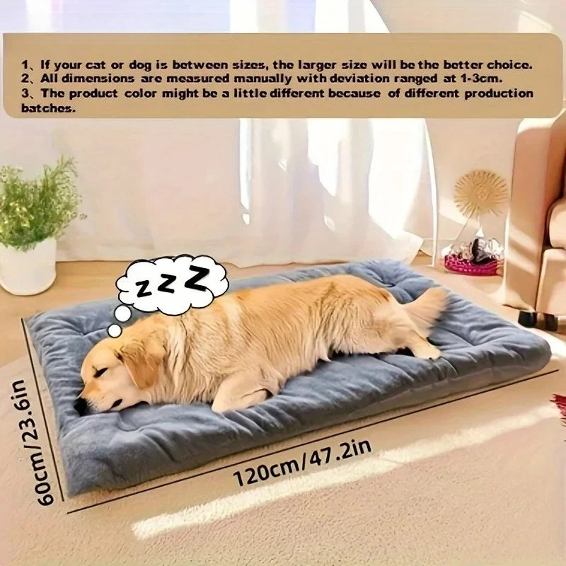 Large Dog Bed – Plush Sofa Mat for Crate & Home