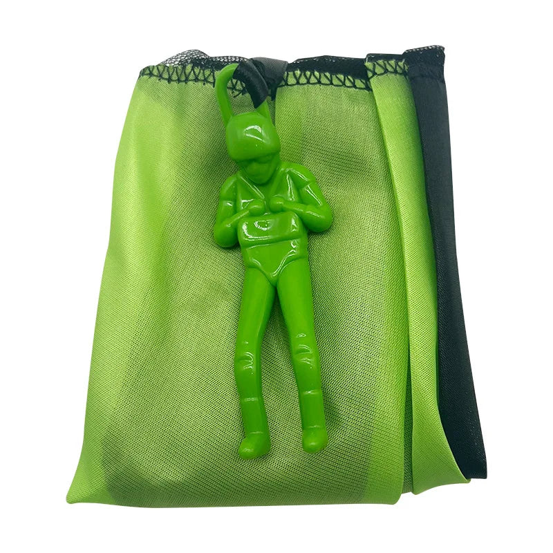 Toy Parachute with Mini Soldier Outdoor Throwing Game