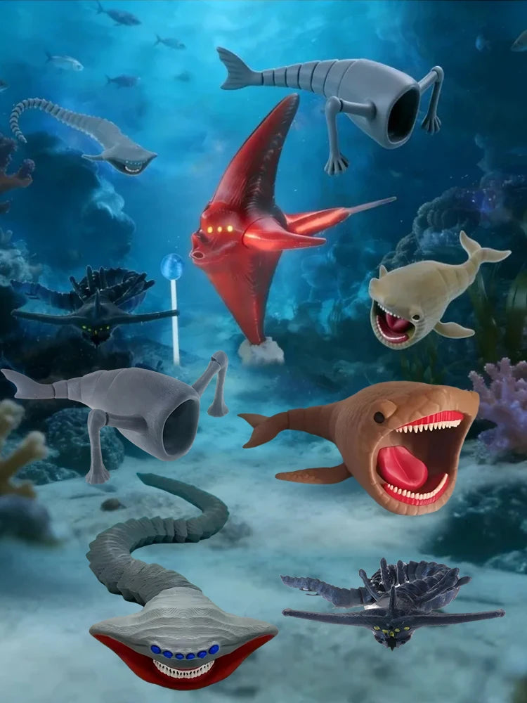Deep Sea Monster Figure 3D Printed Movable Action Toy