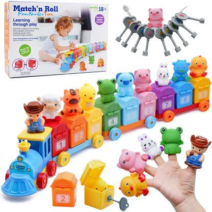 Montessori Counting Toy – Sorting Train & Surprise Gift Set
