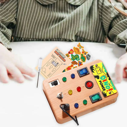 LED Busy Board, Light Switch Sensory Toy for Kids