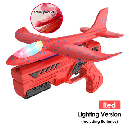 Foam Aircraft Launcher Toy Kids Catapult Glider Plane