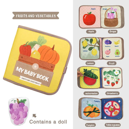 Montessori Busy Book Animal Cognitive Sensory Learning Toy