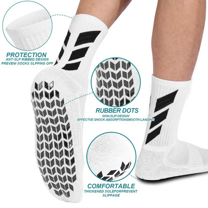 Anti Slip Football Socks Knee High Grip Sports Socks