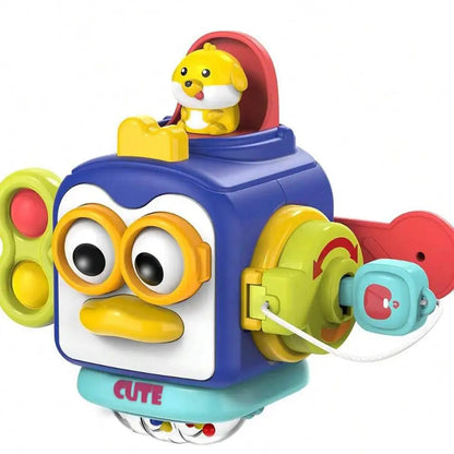 Baby Busy Board Cube Montessori Sensory Activity Toy
