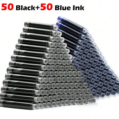 Metal Fountain Pen with Replaceable Ink Cartridges