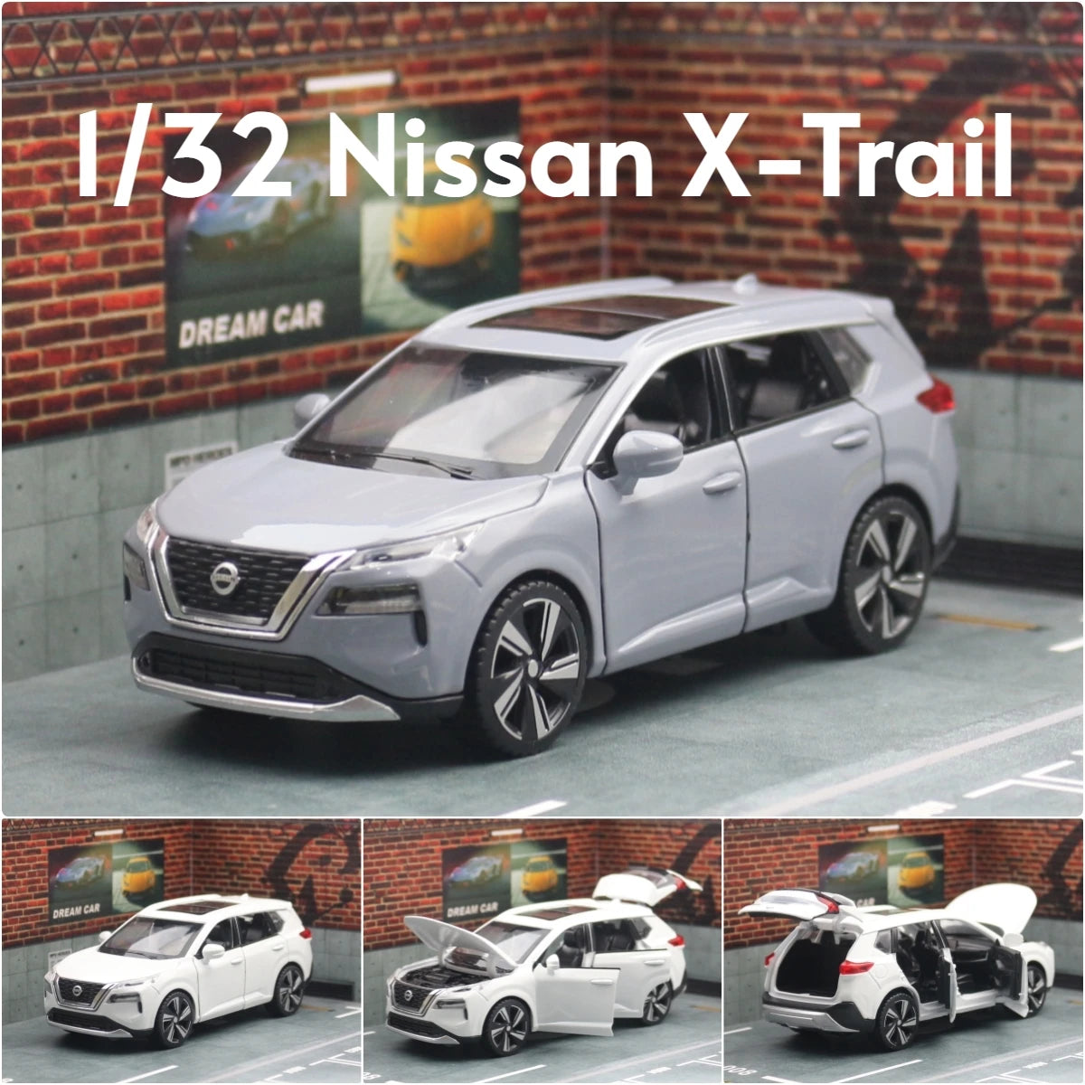 Diecast Toy Car Model 1:32 Scale SUV with Sound & Light