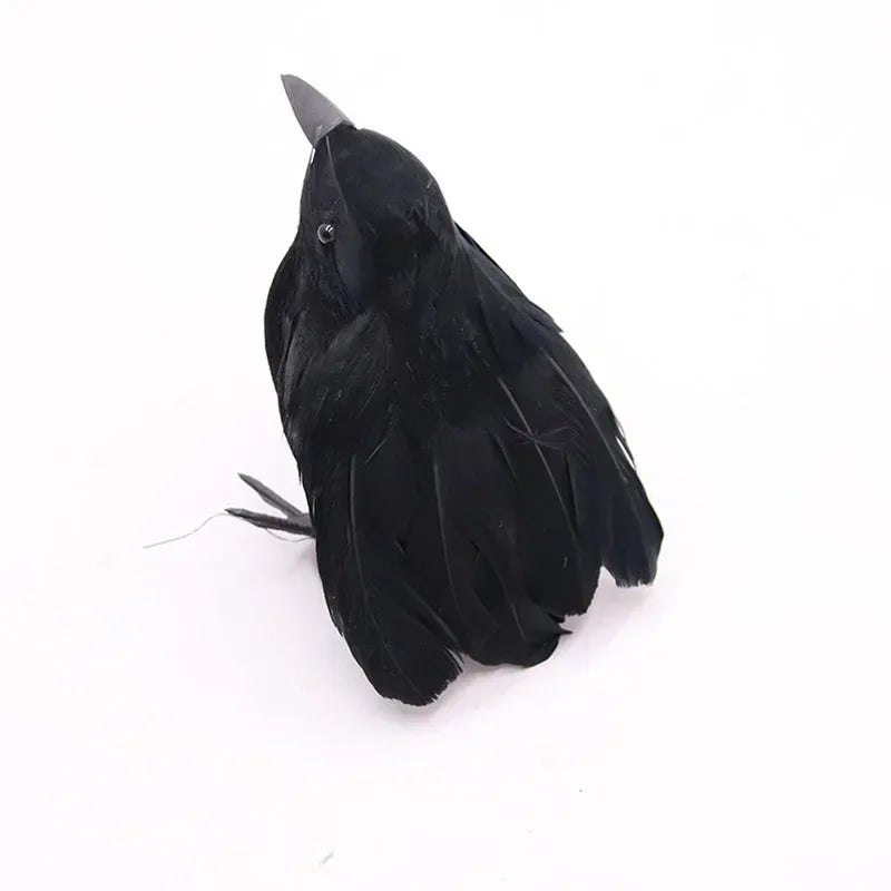 Halloween Crow Decoration Realistic Artificial Bird Party Prop