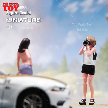 1/64 Miniature Figures Model Car Accessories Scene People Set