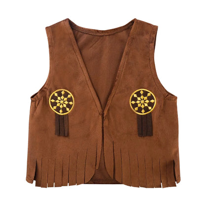 Boys Cowboy Costume 5 Piece Western Dress Up Set