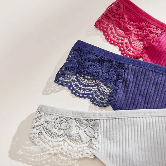 Cotton G String Panties 3PCS Women's Antibacterial Thongs