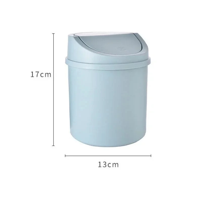 Mini Desktop Trash Can – Small Desk Bin with Flip Lid for Home & Office