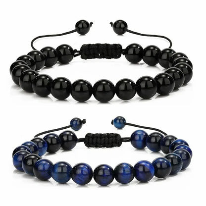 Tiger Eye Bracelet – Handmade Lava Rock Beaded Bracelet