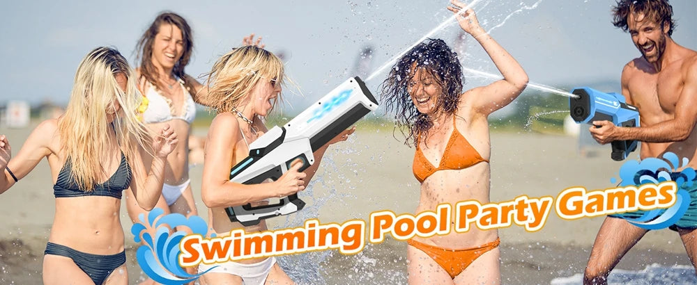 Rechargeable Electric Water Gun Powerful Automatic Water Blaster