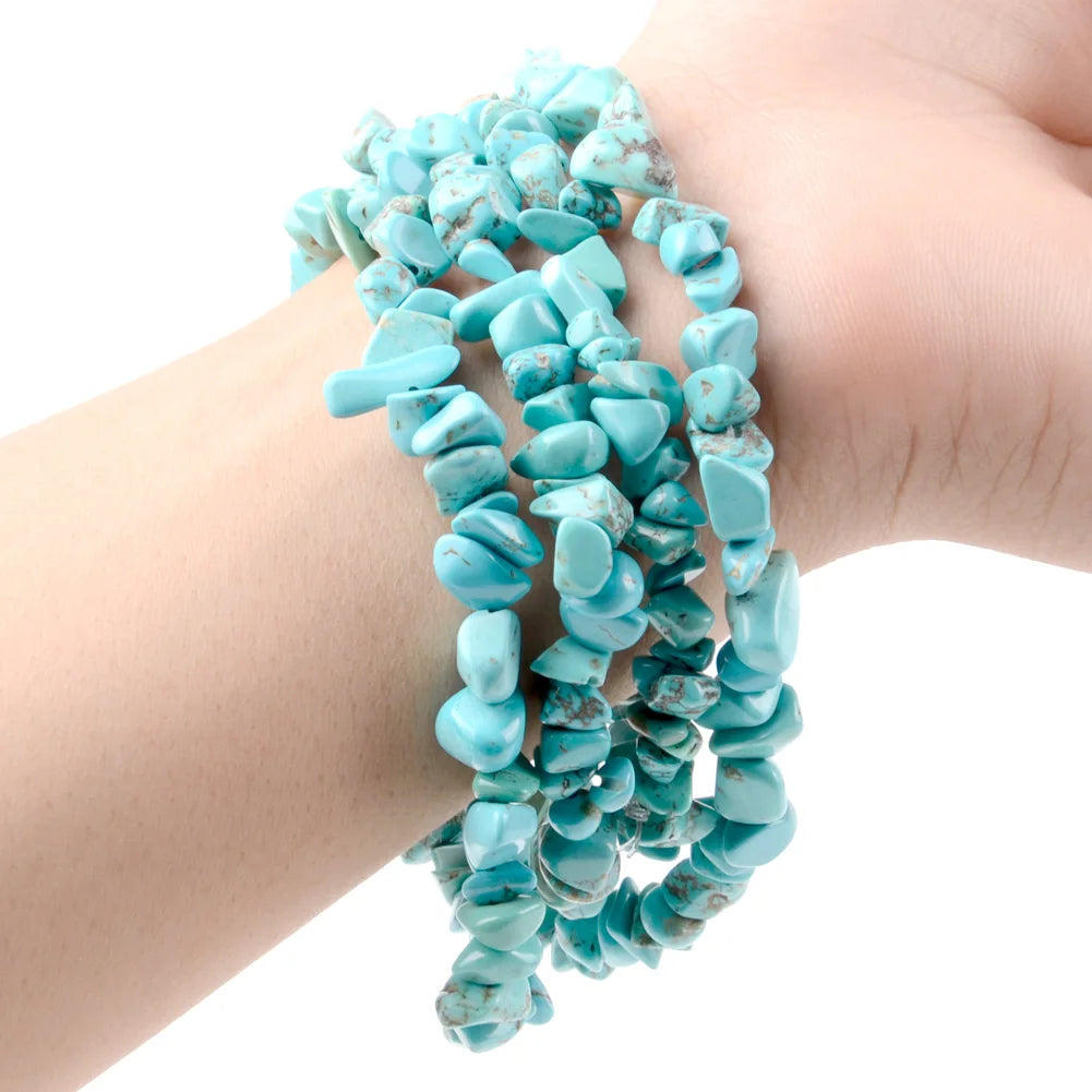 Natural Stone Chip Beads Irregular Gemstone Beads 15 Inch Strand