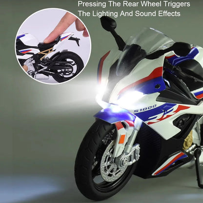 Diecast Motorcycle Model 1:12 Alloy S1000RR Ninja H2R Toy