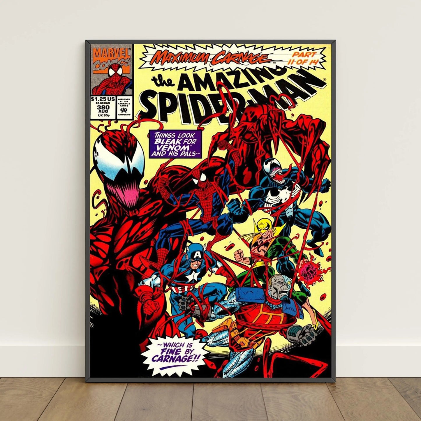 Spider-Man Comic Book Poster Peter Parker Canvas Print