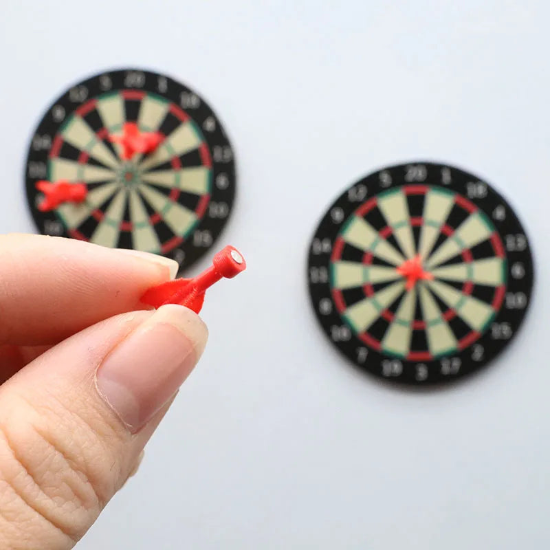 Mini Magnetic Dartboard Fridge Magnet Game with Adhesive