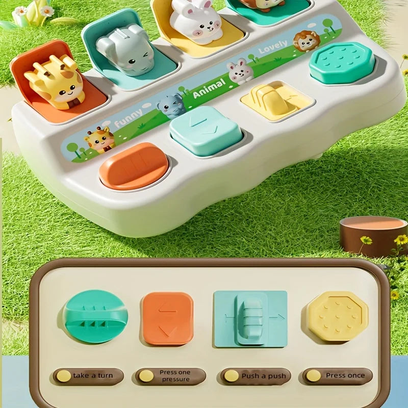 Montessori Pop Up Animal Toy – Learning Box