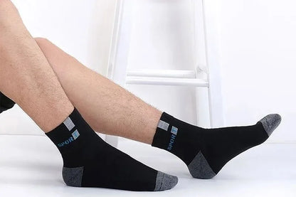 Men's Bamboo Fiber Socks Breathable Crew Sports Socks