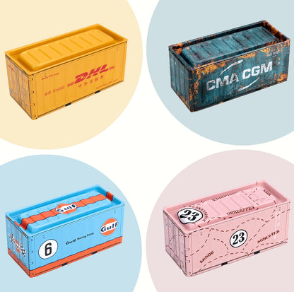 Mini Metal Storage Box Decorative Desktop Organizer