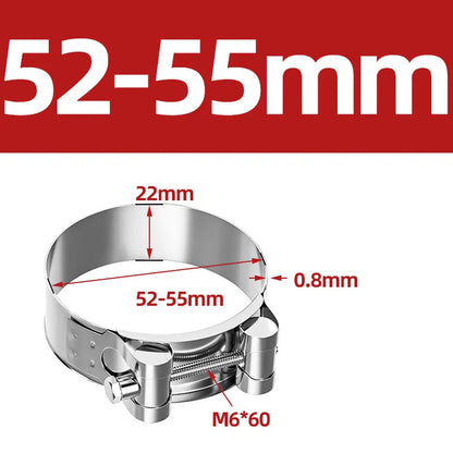 304 Stainless Steel Hose Clamp for Air Water Fuel Pipes