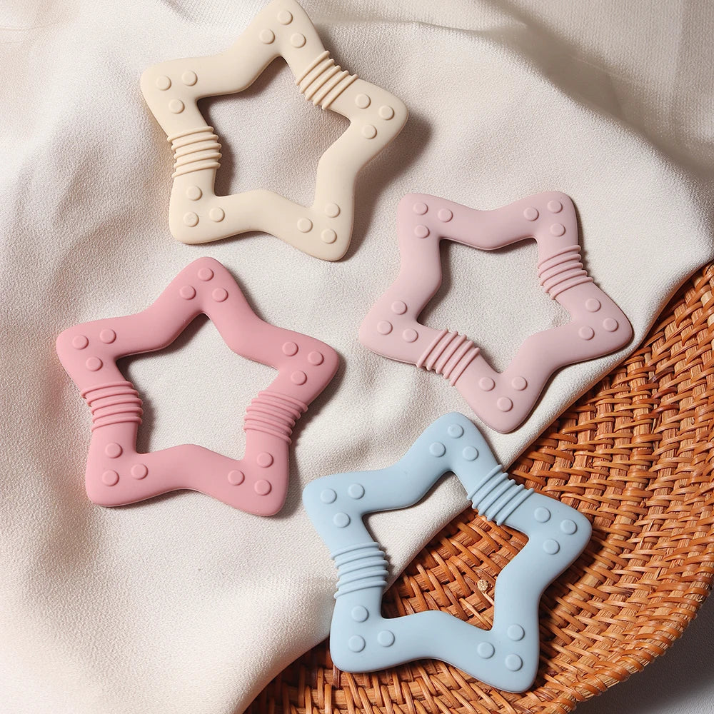 Heart Silicone Teether Food Grade Baby Teething Toy