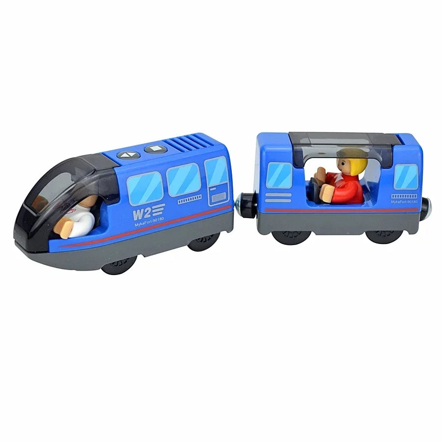 Wooden Train Toy Set Magnetic Railway Track Electric Train