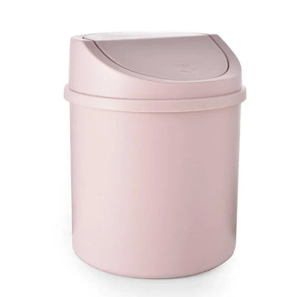 Mini Desktop Trash Can – Small Desk Bin with Flip Lid for Home & Office