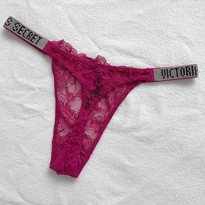 Women's Lingerie Set Wire Free Rhinestone Bra & Brief