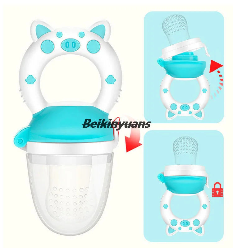 Baby Fruit Feeder Pacifier Silicone Teething Feeder