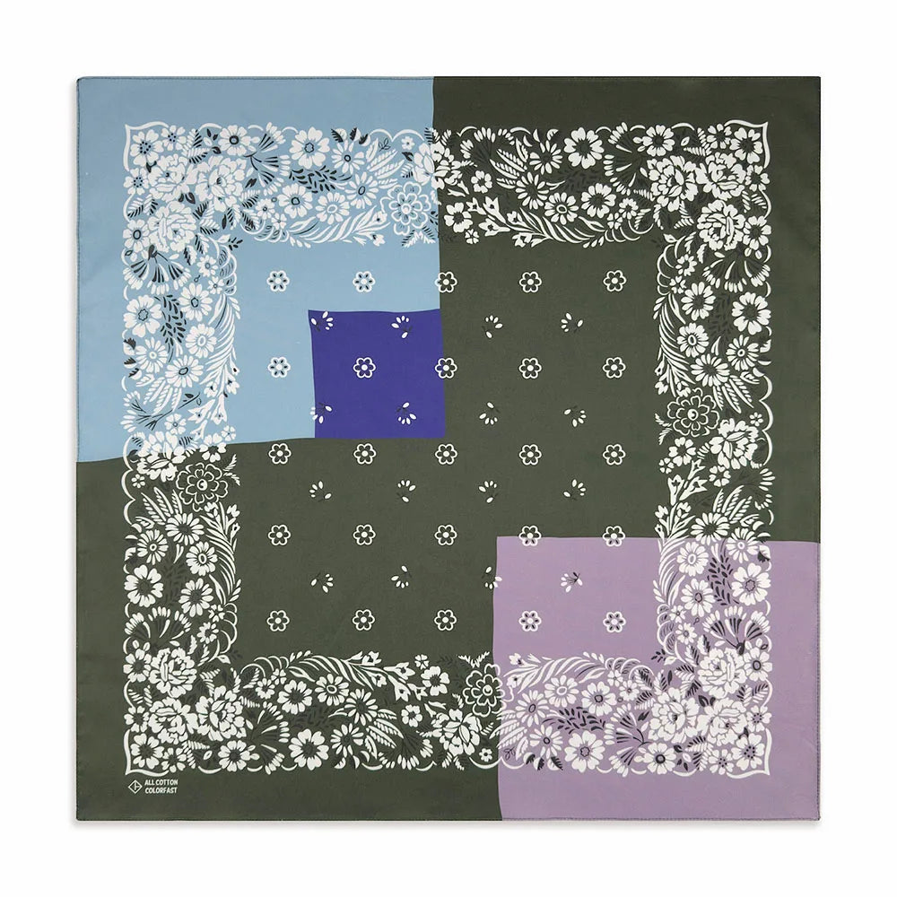 Cotton Bandana Scarf Skull Paisley Hip Hop Headband