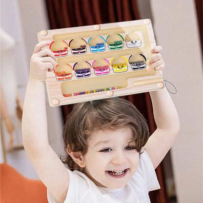A hands-on activity board designed for learning, focus, and fine motor practice.
