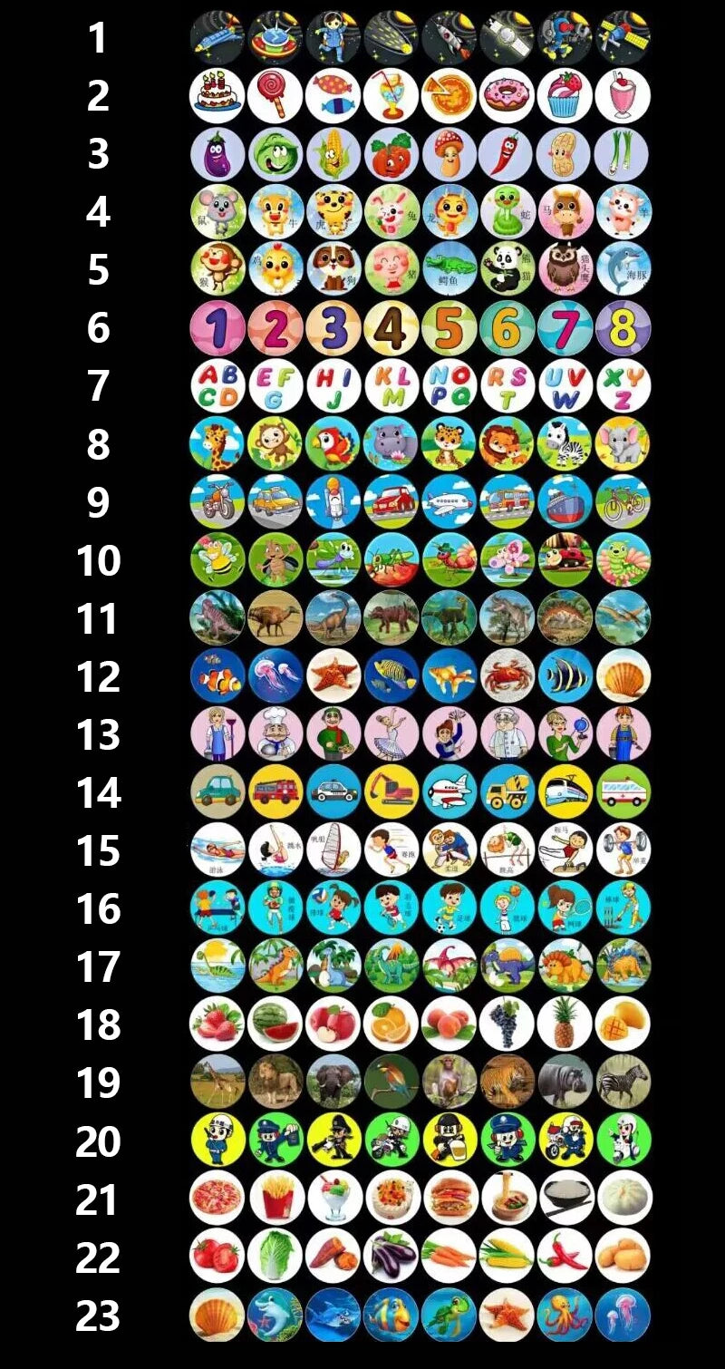 Kids Projection Flashlight Toy with 80 Cartoon Images