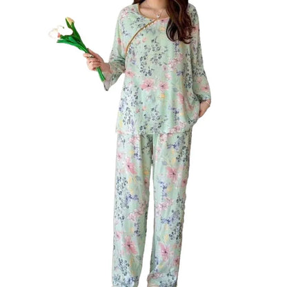 Women's Cotton Sleepwear Set – Summer Two-Piece Pajamas