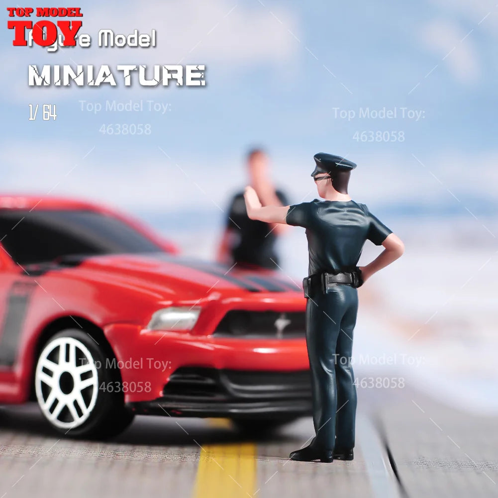 1/64 Miniature Figures Model Car Accessories Scene People Set