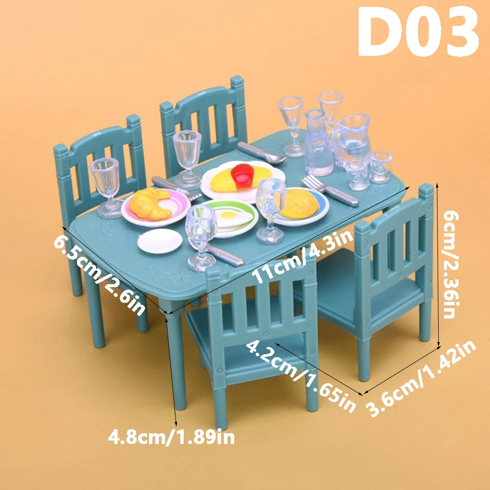 Miniature Dollhouse Furniture 1:12 Pretend Play Accessories