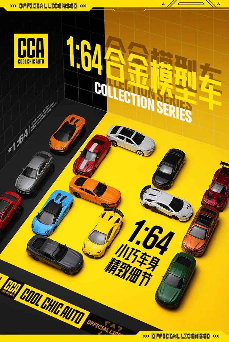 Diecast Model Car 1:64 Scale Alloy Mini Collectible Car
