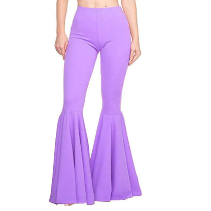 High Waisted Wide Leg Pants for Women Stretch Bell Bottom Trousers