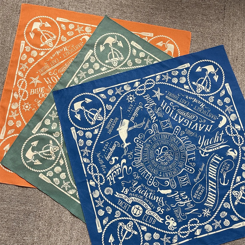 Cotton Bandana Scarf Skull Paisley Hip Hop Headband