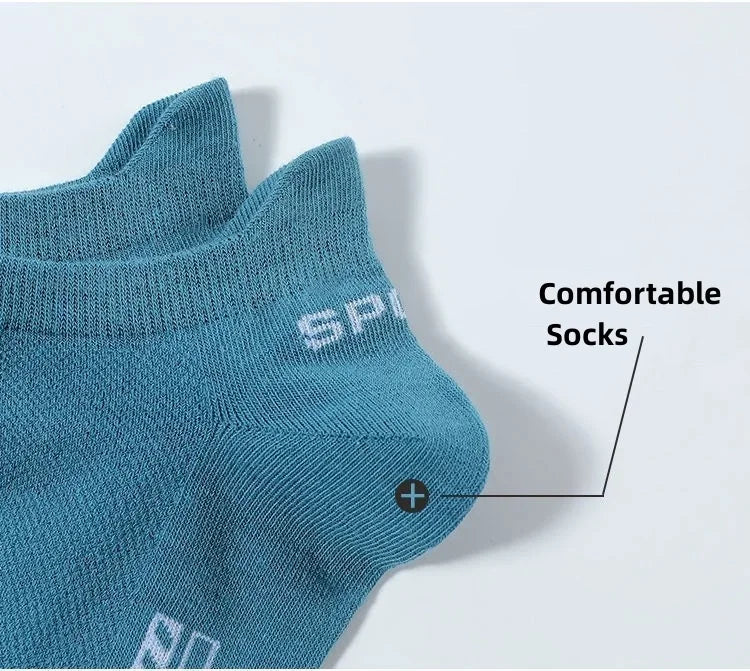 Men's Ankle Socks Breathable Cotton Sports Socks 5 Pairs