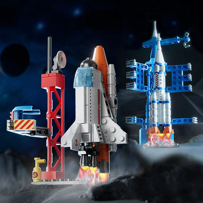 A hands-on building activity for creative play, assembling practice, and space-themed fun.