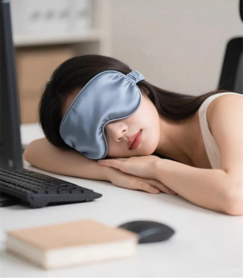Silk Sleep Eye Mask Double-Sided Light Blocking Mask
