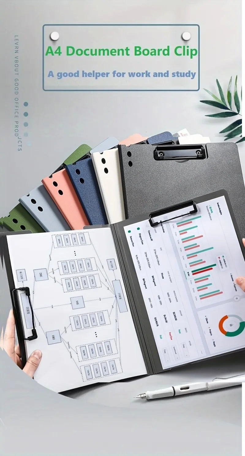 A4 File Folder With Clipboard Cover