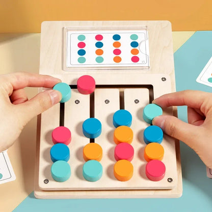 Montessori Wooden Shape Matching Board Learning Puzzle