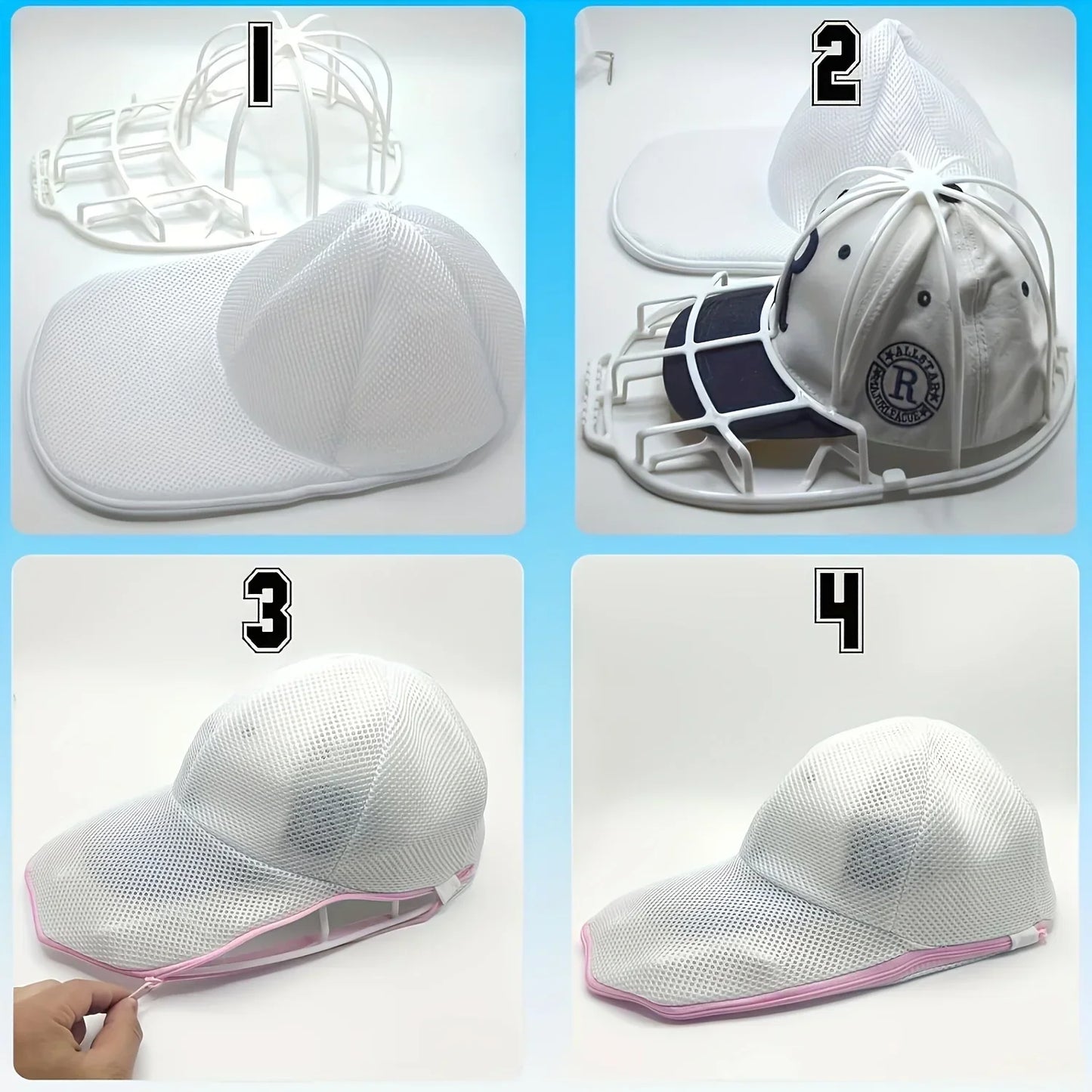 Hat Cleaning Cage for Washing Machine Baseball Cap Washer