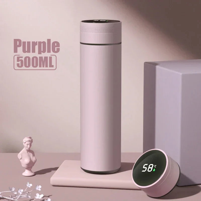 500ML Temperature Display Thermos Cup – Insulated Stainless Steel Bottle