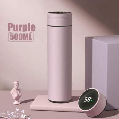 500ML Temperature Display Thermos Cup – Insulated Stainless Steel Bottle