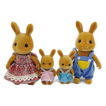 Forest Animal Dollhouse Accessories Mini Animal Family Set