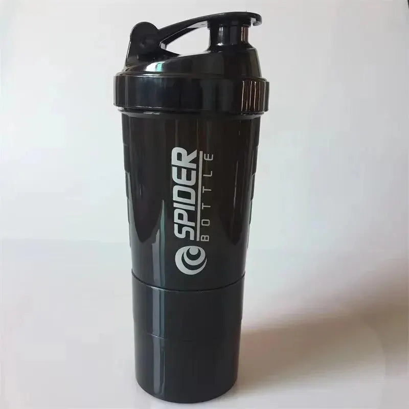 Protein Shaker Bottle – 3 Layer Fitness Mixing Cup